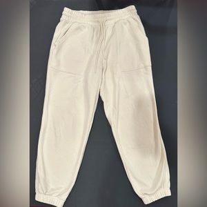 Cream sweatpants